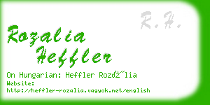 rozalia heffler business card